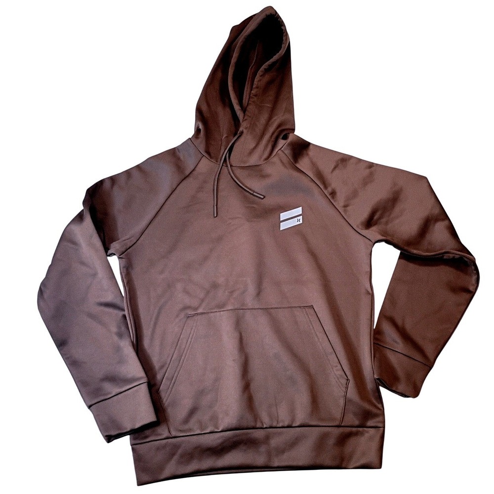 Hurley Exist Slash Logo Pullover Hoodie Espresso Brown Mens Small HSP24VMP-11197